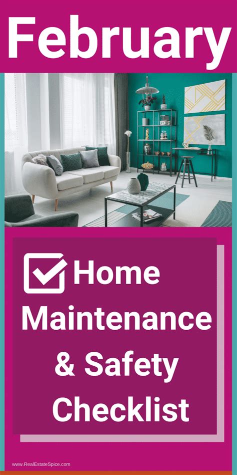 9 February Home Maintenance And Safety Tasks Checklist