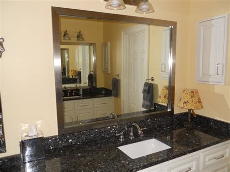 Our custom mirror frames are cut to go atop your existing, wall mounted mirror. Mirror Frame Kit - Traditional - Bathroom Mirrors - Salt ...