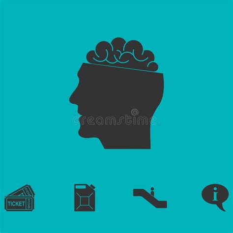 Open Mind Icon Flat Stock Vector Illustration Of Concentration 151756176