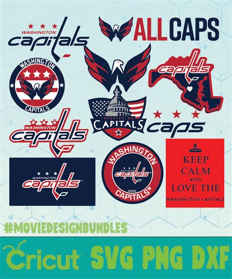 Washington Capitals Nhl Bundle Logo Svg Png Dxf Movie