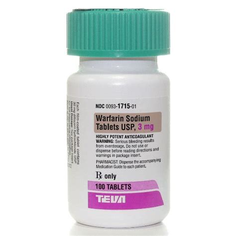 Warfarin Sodium 3mg Rx Products