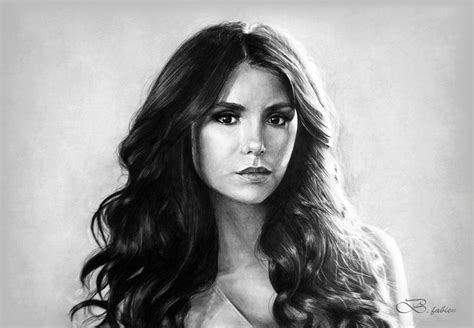The Video Nina Dobrev Speed Drawing On Youtube Thanks For Watching