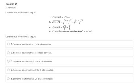 Considere As Seguintes Afirmativas