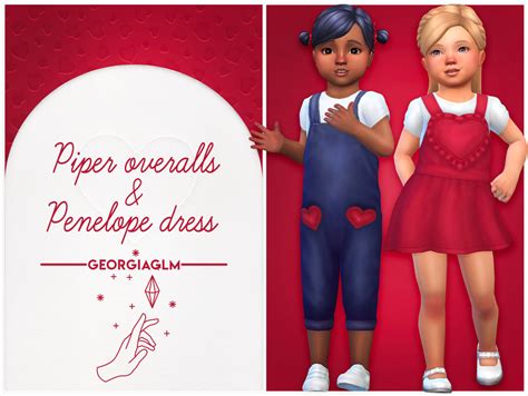 Piper Overalls And Penelope Dress By Georgiaglm ️happy Love Day I