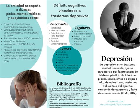 Tríptico Depresión Depresión La Depresión Es Un Trastorno Mental
