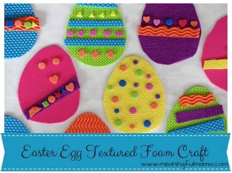 Easter Egg Craft With Textured Foam