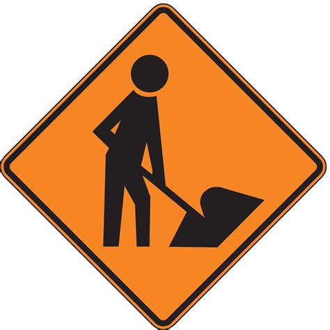 Lyle Construction Ahead Traffic Sign Mutcd Code W21 1a 30 In X 30 In