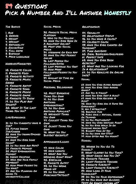 Pick A Number Funny Truth Or Dare Getting To Know Someone Funny