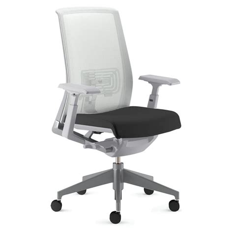 Haworth Very Chair Gray Mesh Back Fully Adjustable Model Executive