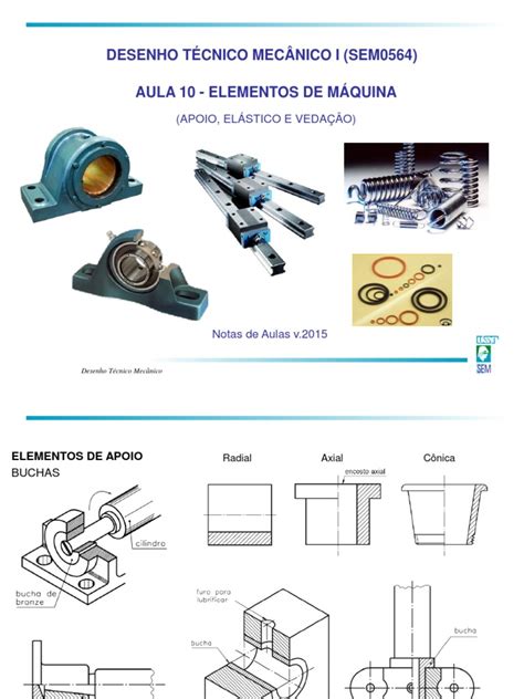 Desenho Técnico Mecânico I Sem0564 Aula 10 Elementos De Máquina