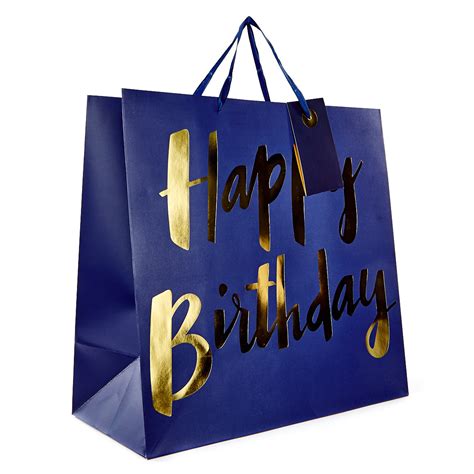 Send to email or facebook · send to email or facebook · printable Buy Jumbo Gift Bag - Blue, Happy Birthday for GBP 1.99 ...