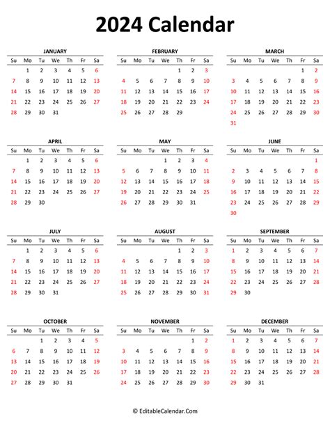 Calendar 2024 Uk Free Printable Microsoft Excel Templates 2024