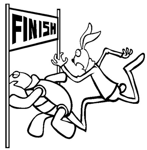 The Tortoise And The Hare Coloring Pages - Coloring Home