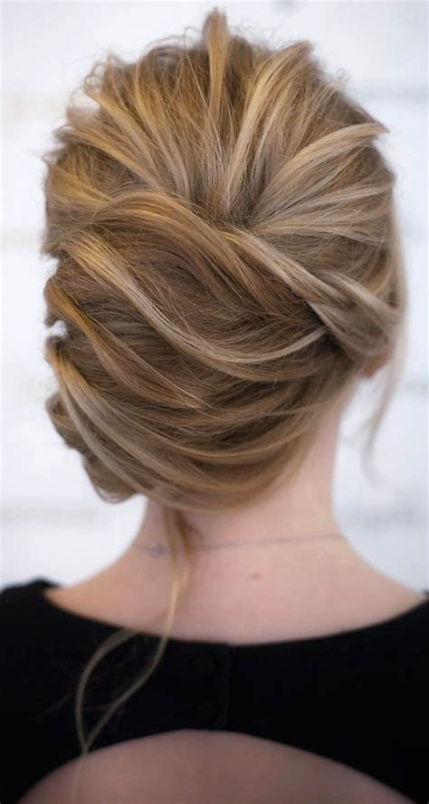 54 Cute Updo Hairstyles That Are Trendy For 2021 French Twisted Updo