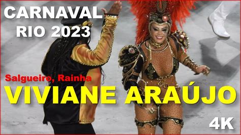 Carnival Rio Parade Viviane AraÚjo Wonderful Samba Queen Brazil 2023 4k Youtube
