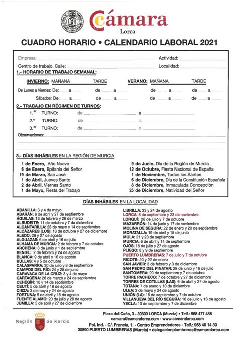 Maybe you would like to learn more about one of these? CALENDARIO LABORAL 2021 - Cámara de Comercio e Industria ...