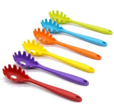 Silicone Sauce Ladle And Serving Spoon Spaghetti Fork Pasta Catcher