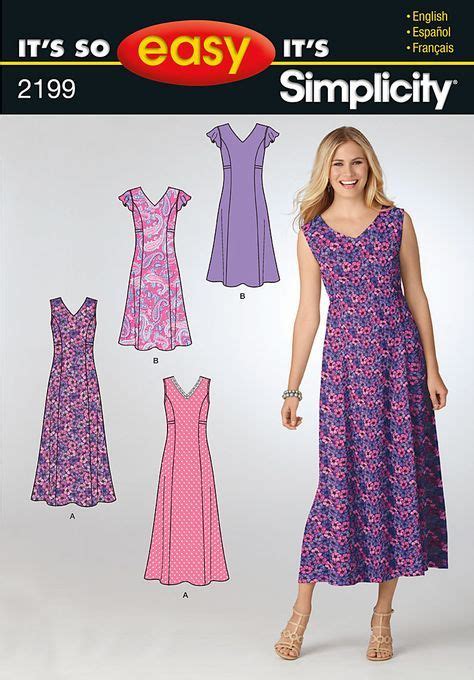 Simplicity Simplicity Sewing Patterns Dresses Dress Sewing Patterns Basic Dress Pattern