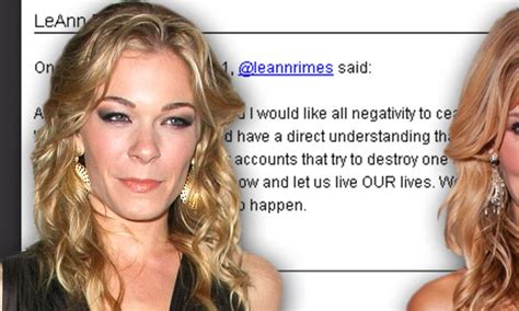 Leann Rimes And Brandi Glanville End Their Twitter Feud With A Tweet Daily Mail Online