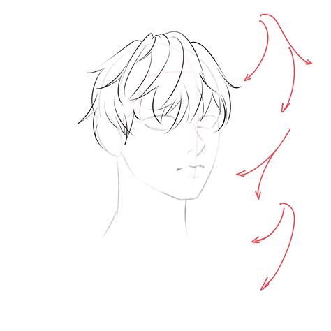 How To Draw Anime Boy Hair Step By Step