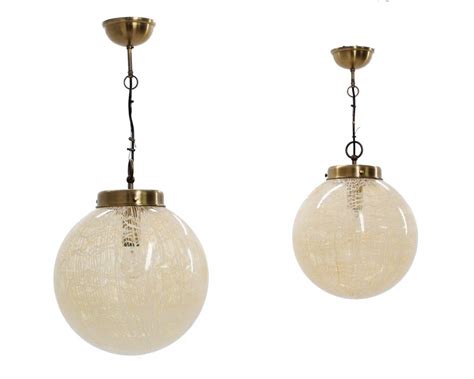 For Sale Set Of 2 Globe Hanging Lamp By La Murrina 1970s Hanging Lamp
