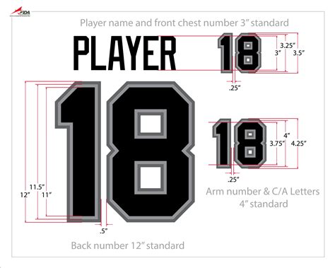 Football Jersey Number Svg Jersey Template Svg Numbers