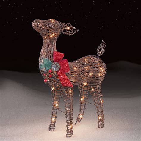 See more ideas about home, interior, interior design. Roebuck & Co. Grapevine Baby Fawn Outdoor Christmas Decor
