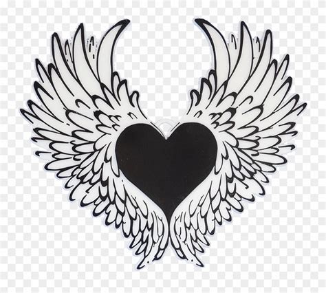 Guardian Angel Wings Heart Svg