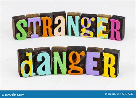 Stranger Danger Children Child Awareness Unknown People Dangerous Stock