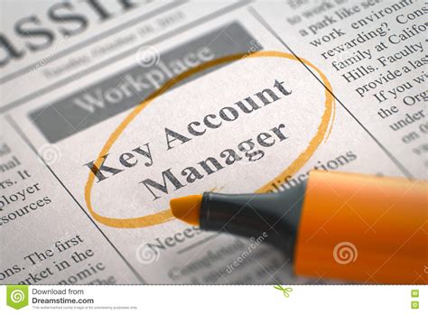 Job description *who we're looking for: Key Account Manager Hiring Now. Stock Image - Image of ...