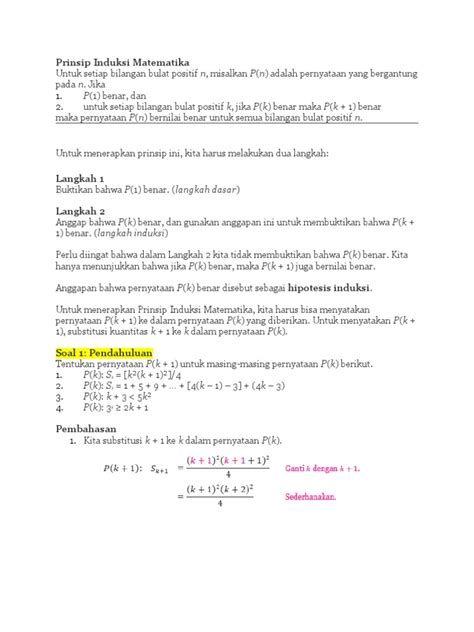 Detail Contoh Soal Induksi Matematika Sederhana Koleksi Nomer 29