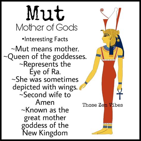 Mut Mother To Gods Egyptian Queen Of The Goddesses African Mythology