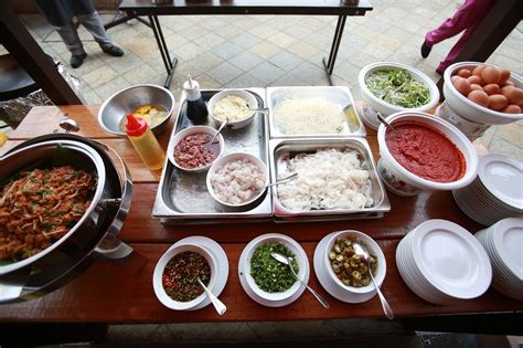 Here at the pines dinner theatre, we're a little bit different. Sajian Desa Buffet Dinner @ Casa Del Rio Melaka Hotel
