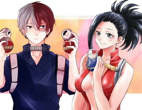 Todoroki Shouto And Yaoyorozu Momo Casal Anime Casais Bonitos De Anime Anime