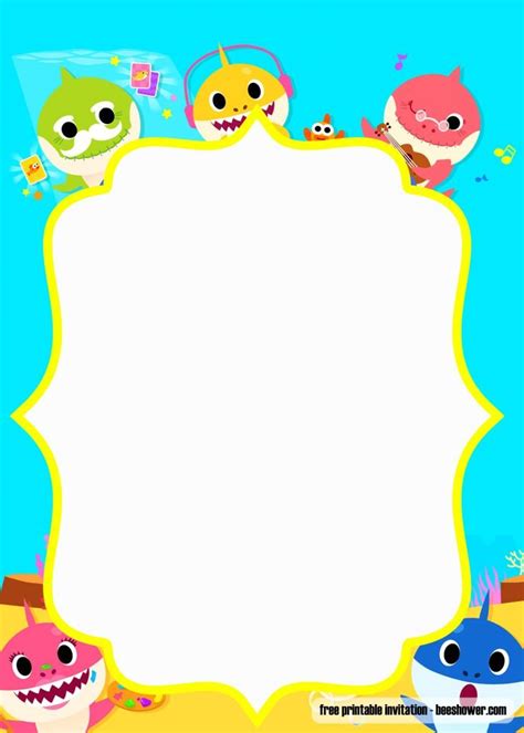 Free printable baby shark birthday invitation templates. FREE Printable Baby Shark Pinkfong Birthday Invitation ...