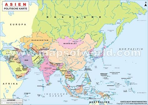 Das neuartige coronavirus hat sich über alle kontinente verbreitet. Politische Landkarte Asiens | Asien karte, Australien ...