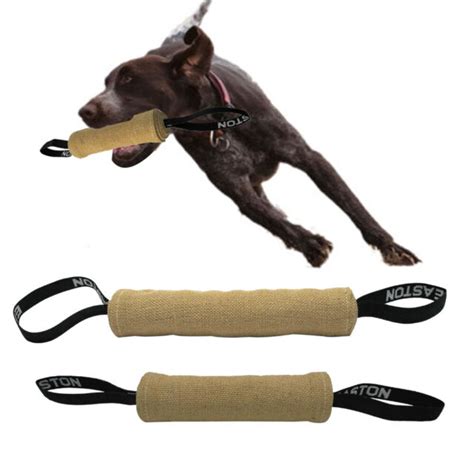 Strong Dog Bite Tug Jute Pet Chew Bite Toys K9 Dogs Training 2 Handles