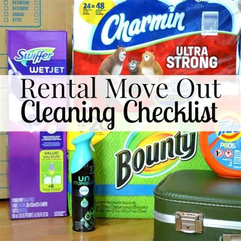Free Printable Rental Move Out Checklist For Cleaning And Move Out