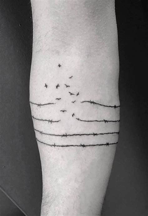 Black Fences Tattoo Tatuajes Falsos Tatuajes Chulos Y Tatuaje