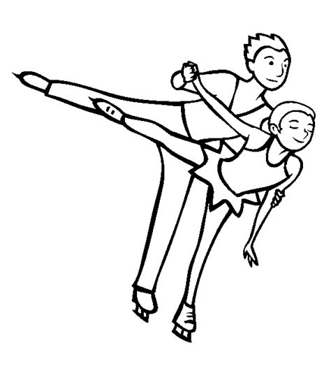 Schaatsen kleurplaten