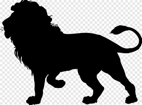 Lion Silhouette Disegno Leone Animali Arte Png Pngegg