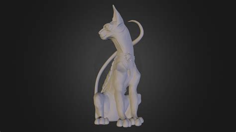 Lying Cat Download Free 3d Model By Mikebauerlein 79ea1a1 Sketchfab