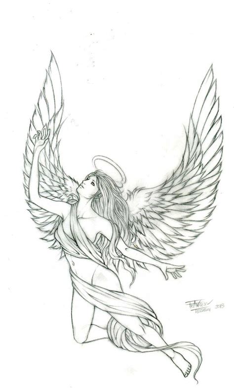 Angel Tattoo By Levin Atanx On Deviantart In 2023 Guardian Angel