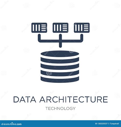 Data Architecture Linear Icon Modern Outline Data Architecture Cartoon