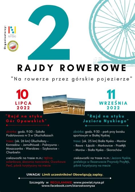 Starostwo Powiatowe Zaprasza Na Rajdy Rowerowe Nysa Hot