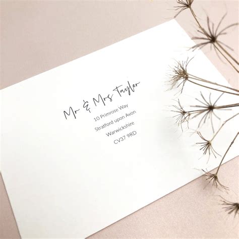 How To Address Wedding Envelopes Hummingbird Card Company