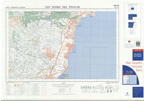 San Pedro Del Pinatar Mapa Topográfico Nacional 125000 2005