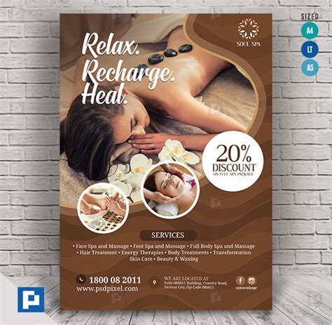 Spa Advertising Creative Advertising Social Media Poster Social Media Design Promo Spa Spa