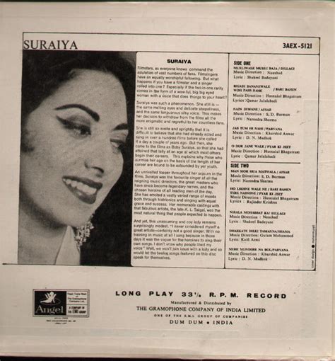 Buy Suraiya The Hits Indian Vinyl Best Vinyl Albums Bollywoodvinyl