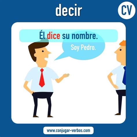 Conjugate The Spanish Verb Decir